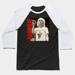 TEXTURE ART-Blondie - Retro Aesthetic Fan Art Baseball T-Shirt